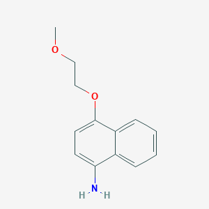 molecular formula C13H15NO2 B12085307 4-(2-Methoxyethoxy)naphthalen-1-amine 