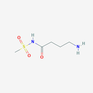 molecular formula C5H12N2O3S B12085316 4-Amino-N-methanesulfonylbutanamide 