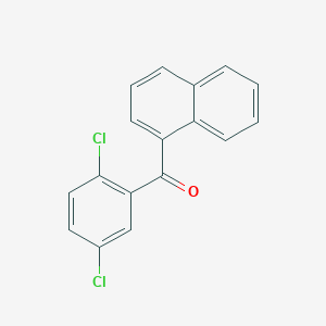 molecular formula C17H10Cl2O B12085328 Methanone, (2,5-dichlorophenyl)-1-naphthalenyl- 