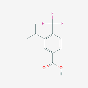 molecular formula C11H11F3O2 B12085348 3-Isopropyl-4-(trifluoromethyl)benzoic acid 