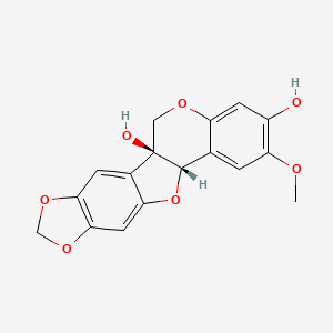 molecular formula C17H14O7 B1208538 Hildecarpin CAS No. 99624-64-3
