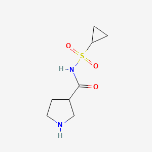 molecular formula C8H14N2O3S B12085386 N-(Cyclopropanesulfonyl)pyrrolidine-3-carboxamide 
