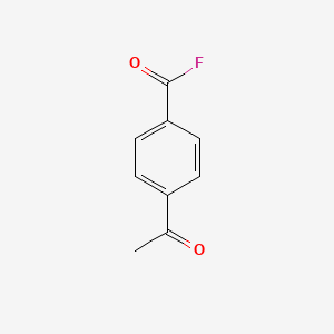 molecular formula C9H7FO2 B12085388 4-Acetylbenzoyl fluoride CAS No. 77976-03-5