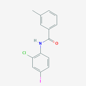 molecular formula C14H11ClINO B12085427 N-(2-chloro-4-iodophenyl)-3-methylbenzamide 