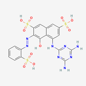 5-(4,6-Diamino-[1,3,5]triazin-2-ylamino)-4-hydroxy-3-(2-sulfo-phenylazo)-naphthalene-2,7-disulfonic acid