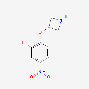 molecular formula C9H9FN2O3 B12085442 3-(2-Fluoro-4-nitrophenoxy)azetidine 