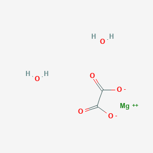 molecular formula MgC2O4<br>C2H4MgO6 B1208551 Magnesium oxalate dihydrate CAS No. 6150-88-5