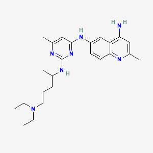 molecular formula C24H35N7 B1208556 NSC 23766 CAS No. 733767-34-5