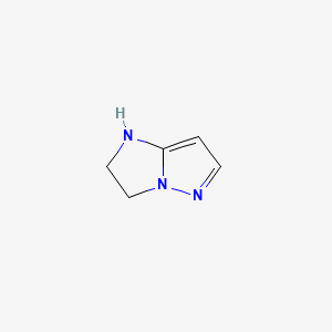 molecular formula C5H7N3 B1208558 2,3-Dihydro-1H-imidazo[1,2-b]pyrazole CAS No. 6714-29-0