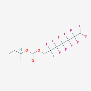 molecular formula C12H12F12O3 B12085626 sec-Butyl 1H,1H,7H-perfluorohexyl carbonate 
