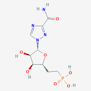 1-(5,6-Dideoxy-6-phosphono-beta-D-ribo-hexofuranosyl)-1H-1,2,4-triazole-3-carboxamide