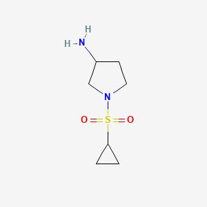 molecular formula C7H14N2O2S B12085699 1-(Cyclopropanesulfonyl)pyrrolidin-3-amine 