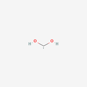 molecular formula CH2O2 B1208571 Dihydroxycarbene CAS No. 71946-83-3