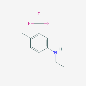 molecular formula C10H12F3N B12085748 N-ethyl-4-methyl-3-(trifluoromethyl)aniline 
