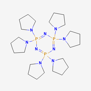 molecular formula C24H48N9P3 B1208575 Hexapyrrolidinocyclotriphosphazene CAS No. 4864-72-6