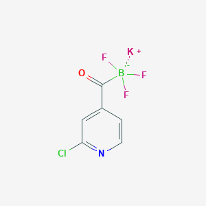 molecular formula C6H3BClF3KNO B12085775 Potassium 2-Chloroisonicotinoyltrifluoroborate 