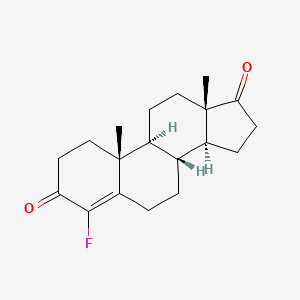 molecular formula C19H25FO2 B1208582 4-Fluoroandrost-4-ene-3,17-dione CAS No. 98102-30-8