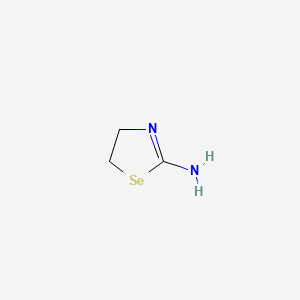 molecular formula C3H6N2Se B1208585 2-Aminoselenoazoline CAS No. 15267-04-6