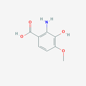 molecular formula C8H9NO4 B12085856 2-Amino-3-hydroxy-4-methoxybenzoic acid 
