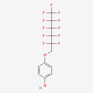 molecular formula C12H7F11O2 B12085862 4-[(2,2,3,3,4,4,5,5,6,6,6-Undecafluorohexyl)oxy]phenol CAS No. 129560-96-9
