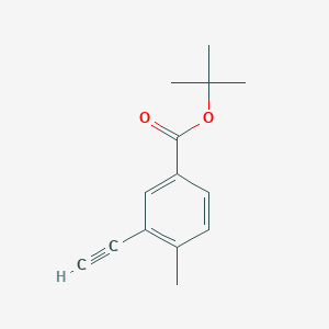 molecular formula C14H16O2 B12085863 tert-Butyl 3-ethynyl-4-methylbenzoate 