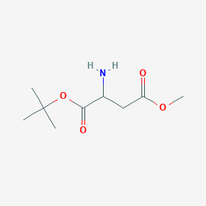 molecular formula C9H17NO4 B12085867 1-(1,1-Dimethylethyl) 4-methyl aspartate CAS No. 126181-44-0