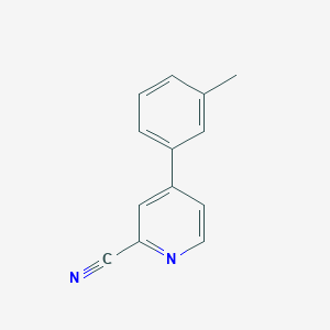 molecular formula C13H10N2 B12085884 4-(m-Tolyl)picolinonitrile 
