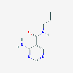 molecular formula C8H12N4O B12085910 4-Amino-N-propylpyrimidine-5-carboxamide 