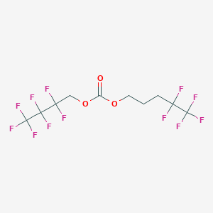 molecular formula C10H8F12O3 B12085935 2,2,3,3,4,4,4-Heptafluorobutyl 4,4,5,5,5-pentafluoropentyl carbonate 
