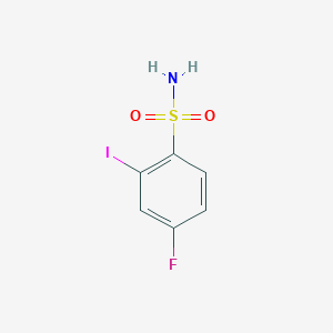 molecular formula C6H5FINO2S B12085947 4-Fluoro-2-iodobenzene-1-sulfonamide 