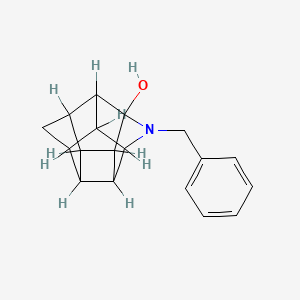 molecular formula C18H19NO B1208595 2,6,3,5-Ethanediylidenepentaleno(1,6-bc)pyrrol-2(1H)-ol, octahydro-1-(phenylmethyl)- CAS No. 33226-57-2