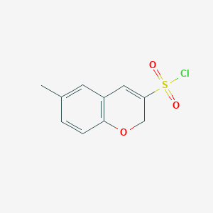 molecular formula C10H9ClO3S B12085953 6-methyl-2H-chromene-3-sulfonyl chloride 