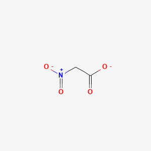 molecular formula C2H2NO4- B1208598 Nitroacetate CAS No. 61201-44-3