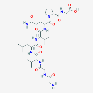 molecular formula C32H55N9O10 B12085992 H-Gly-Gly-DL-Val-DL-Leu-DL-Val-DL-Gln-DL-Pro-Gly-OH 