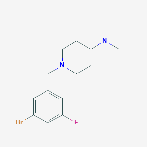 molecular formula C14H20BrFN2 B12086003 1-(3-Bromo-5-fluorobenzyl)-N,N-dimethylpiperidin-4-amine 