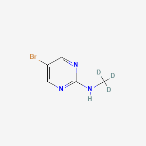molecular formula C5H6BrN3 B12086039 5-Bromo-2-(methyl-d3-amino)-pyrimidine CAS No. 1185316-10-2