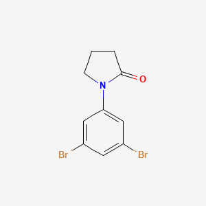 molecular formula C10H9Br2NO B12086059 1-(3,5-Dibromophenyl)pyrrolidin-2-one 