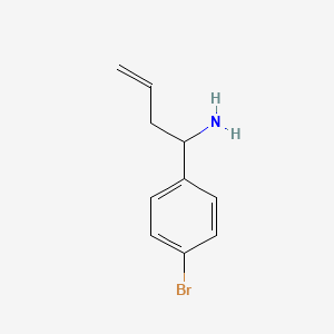 molecular formula C10H12BrN B12086077 1-(4-Bromophenyl)but-3-en-1-amine 