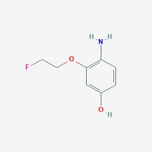 molecular formula C8H10FNO2 B12086113 4-Amino-3-(2-fluoroethoxy)phenol 