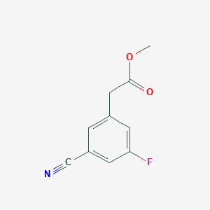 molecular formula C10H8FNO2 B12086117 Methyl 2-(3-cyano-5-fluorophenyl)acetate 