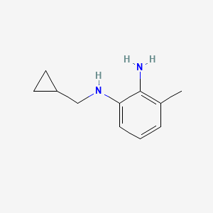 molecular formula C11H16N2 B12086118 N1-(cyclopropylmethyl)-3-methylbenzene-1,2-diamine 