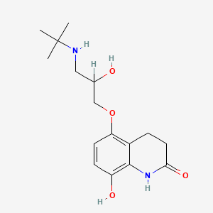 molecular formula C16H24N2O4 B1208612 8-Hydroxycarteolol CAS No. 59826-22-1