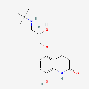 molecular formula C16H24N2O4 B1208612 8-羟基卡特罗洛 CAS No. 59826-22-1