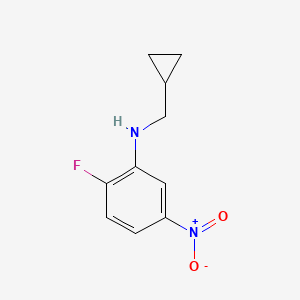molecular formula C10H11FN2O2 B12086122 N-(cyclopropylmethyl)-2-fluoro-5-nitroaniline 