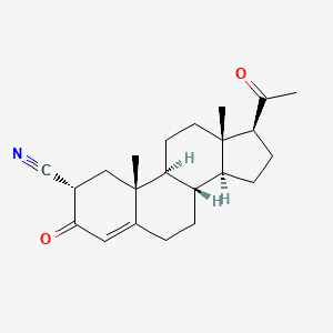 molecular formula C22H29NO2 B1208614 2-Cyanoprogesterone CAS No. 95160-20-6