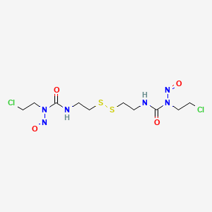 molecular formula C10H18Cl2N6O4S2 B1208620 Ditiomustine CAS No. 77469-44-4