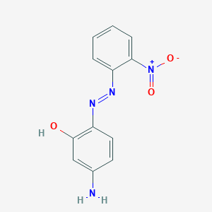 molecular formula C12H10N4O3 B12086202 Phenol, 5-amino-2-[(2-nitrophenyl)azo]- CAS No. 84142-44-9