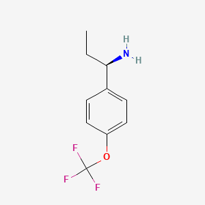 molecular formula C10H12F3NO B12086261 (R)-1-(4-(Trifluoromethoxy)phenyl)propan-1-amine 