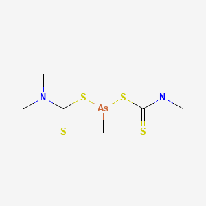molecular formula C7H15AsN2S4 B1208627 Urbacide CAS No. 2445-07-0