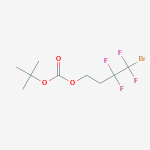 molecular formula C9H13BrF4O3 B12086295 4-Bromo-3,3,4,4-tetrafluorobutyl tert-butyl carbonate 